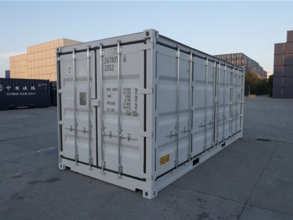 20 Fuß Container mit offener Seite (Side Door) RAL 7035