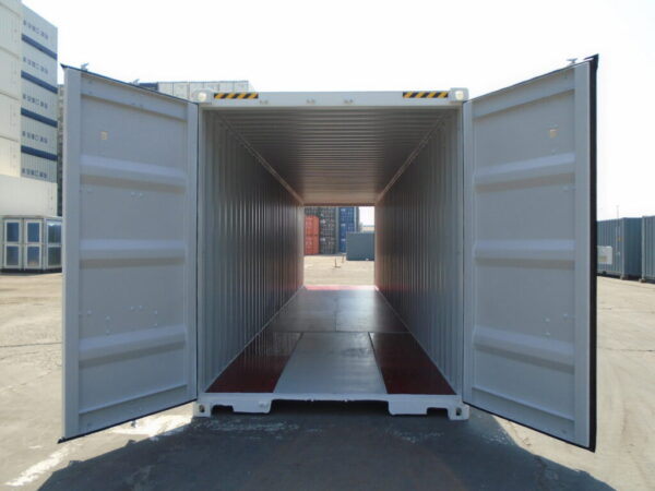 40 Fuß High Cube Double Door Container, weiß