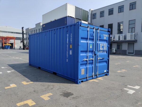 20 Fuß Container, enzianblau