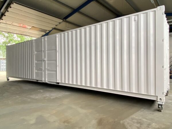 40 Fuß High Cube Container mit Seitentür, weiß