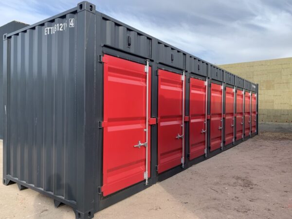 40 Fuß High Cube Container, 8 Abteile (Selfstorage)